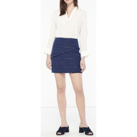 Sandro Size Medium Short Skirt Frayed Topstich NWOT - Picture 1 of 10